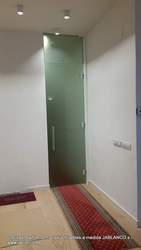 piso mauro Hall Y puerta de cristal Cocinas Jablanco