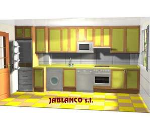 Diseño de cocina para cliente Cocinas Jablanco