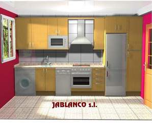 Diseño de cocina para cliente Cocinas Jablanco