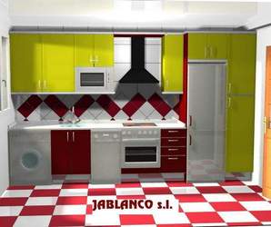 Diseño de cocina para cliente Cocinas Jablanco