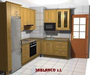 Diseño de cocina para cliente Cocinas Jablanco