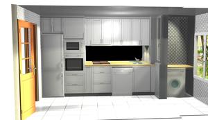 Diseño de cocina para cliente Cocinas Jablanco