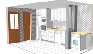 Diseño de cocina para cliente Cocinas Jablanco