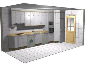 Diseño de cocina para cliente Cocinas Jablanco