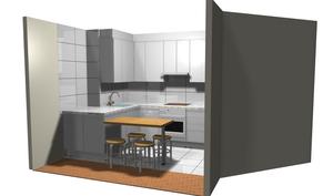 Diseño de cocina para cliente Cocinas Jablanco